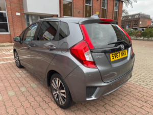 2017 Honda Jazz 1.3 I-Vtec Ex Navi CVT Euro 6 (s/s) 5dr in Grey — image 4