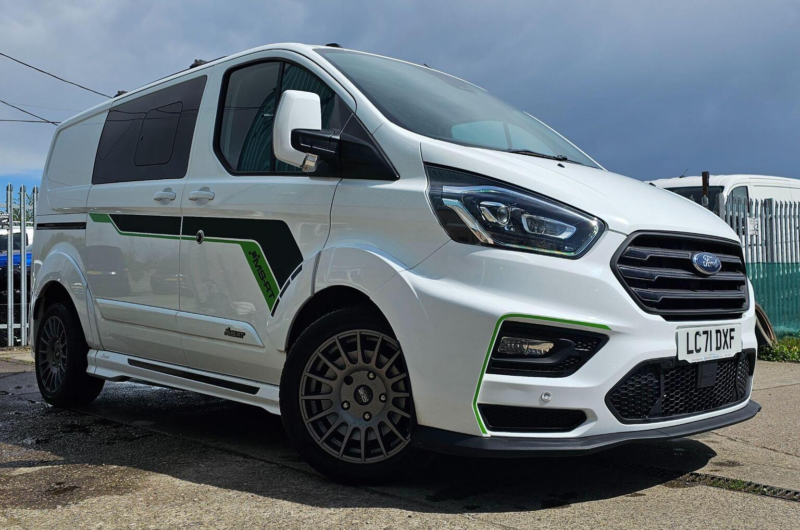2021 Ford Transit Custom 2.0 320 Ecoblue Ms-Rt Crew Van L1 H1 Euro 6 (s/s) 5dr in White — image 1