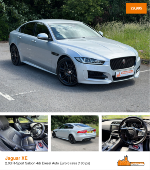 2019 Jaguar Xe 2.0d R-Sport Saloon 4dr Diesel Auto Euro 6 (s/s) (180 Ps) in Silver — image 2