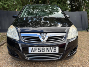 2008 Vauxhall Zafira 1.6 Exclusiv Euro 4 5dr in Black — image 3
