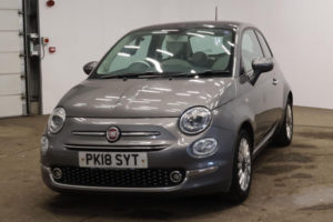 2018 Fiat 500 1.2 Lounge Euro 6 (s/s) 3dr in Grey — image 2
