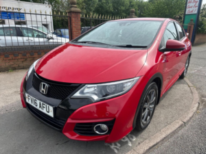 2016 Honda Civic 1.6 I-Dtec Se Plus (navi) Euro 5 (s/s) 5dr in Red — image 2