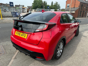 2016 Honda Civic 1.6 I-Dtec Se Plus (navi) Euro 5 (s/s) 5dr in Red — image 3
