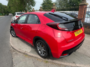 2016 Honda Civic 1.6 I-Dtec Se Plus (navi) Euro 5 (s/s) 5dr in Red — image 4