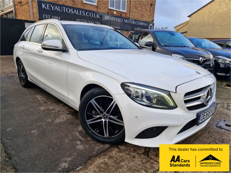 2019 Mercedes-Benz C Class 2.0 C220d Sport (premium) Estate 5dr Diesel G-Tronic+ Euro 6 (s/s) (194 Ps) in White — image 1
