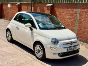 2016 Fiat 500 1.2 Lounge Euro 6 (s/s) 3dr in White — image 2
