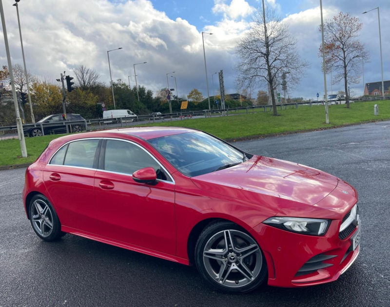2019 Mercedes-Benz A Class 1.5 A180d Amg Line (executive) 7g-Dct Euro 6 (s/s) 5dr in Red — image 1
