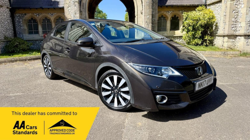 2017 Honda Civic 1.8 I-Vtec Se Plus (navi) Auto Euro 6 5dr in Bronze — image 1