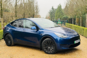 2024 Tesla Model Y Long Range Auto Rwd 5dr in Blue — image 2