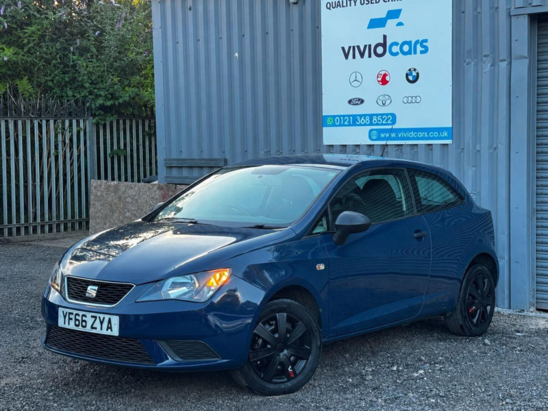 2016 SEAT Ibiza 1.0 S Sport Coupe Euro 6 3dr Ac in Blue — image 1