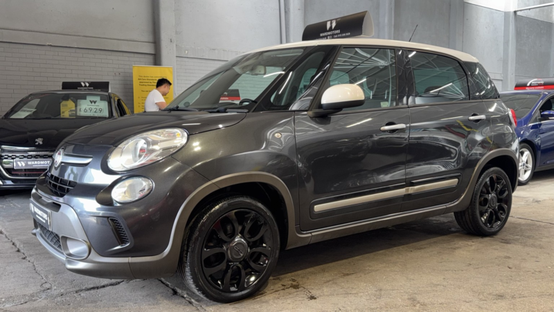 2014 Fiat 500l 1.3 500l Trekking 1.3 Multijet Trekking Diesel Grey 5dr Low Tax+partleather+cruise in Grey — image 1