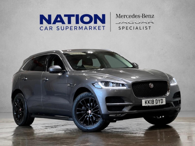 2018 Jaguar F-Pace 2.0 D240 Portfolio Auto AWD Euro 6 (s/s) 5dr in Grey — image 1