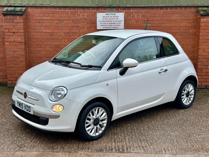 2015 Fiat 500 1.2 Pop Star Euro 6 (s/s) 3dr in White — image 1