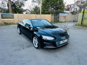 2018 Audi A5 Cabriolet 2.0 Tfsi 40 S Line S Tronic Euro 6 (s/s) 2dr in Black — image 2