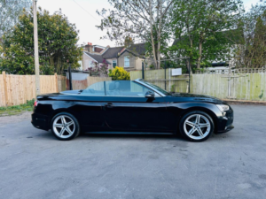 2018 Audi A5 Cabriolet 2.0 Tfsi 40 S Line S Tronic Euro 6 (s/s) 2dr in Black — image 3