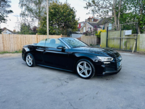 2018 Audi A5 Cabriolet 2.0 Tfsi 40 S Line S Tronic Euro 6 (s/s) 2dr in Black — image 4