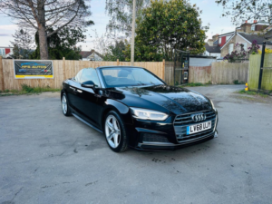 2018 Audi A5 Cabriolet 2.0 Tfsi 40 S Line S Tronic Euro 6 (s/s) 2dr in Black — image 5