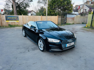 2018 Audi A5 Cabriolet 2.0 Tfsi 40 S Line S Tronic Euro 6 (s/s) 2dr in Black — image 6