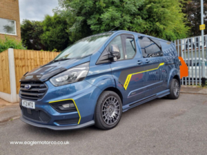 2021 Ford Transit Custom 2.0 320 Ecoblue Ms-Rt Crew Van L2 H1 Euro 6 (s/s) 5dr in Blue — image 2