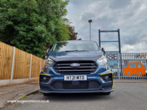 2021 Ford Transit Custom 2.0 320 Ecoblue Ms-Rt Crew Van L2 H1 Euro 6 (s/s) 5dr in Blue — image 4