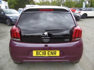 2018 Peugeot 108 1.0 Allure Euro 6 5dr in Purple — image 6