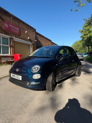 2016 Fiat 500 0.9 Twinair Lounge Hatchback 3dr Petrol Manual Euro 6 (s/s) (105 Ps) in Blue — image 3