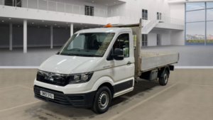 2019 Man Tge 2.0 3140d Flatbed Dropside 2dr Diesel Manual Fwd Lwb Euro 6 140 Ps in White — image 1