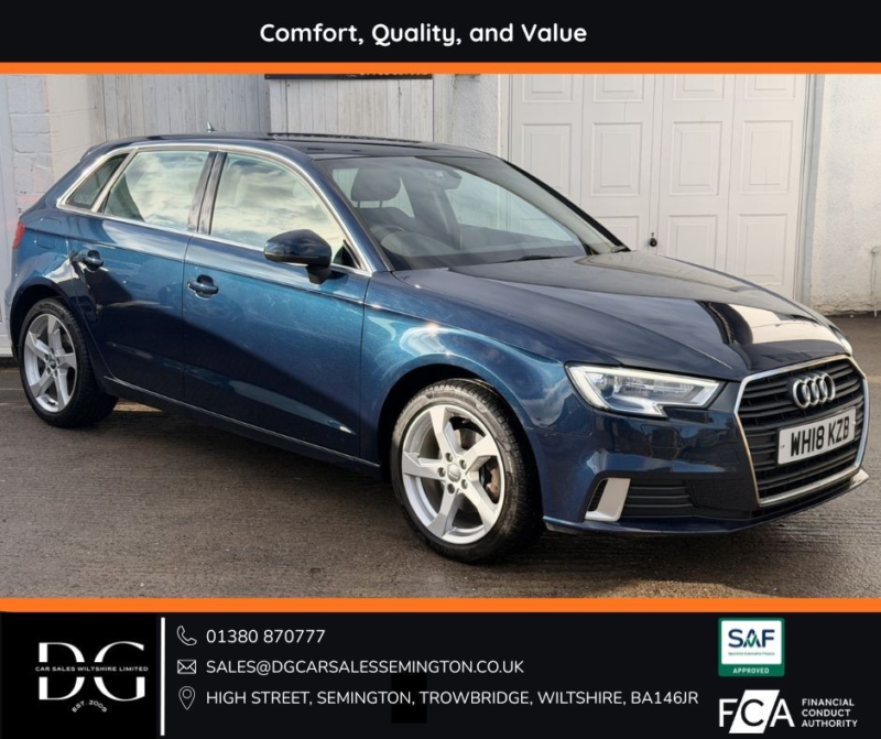 2018 Audi A3 2.0 Tdi Sport in Blue — image 1