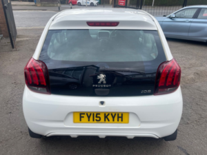 2015 Peugeot 108 1.0 Vti Active Hatchback 3dr Petrol Manual Euro 5 Euro 5 (68 Ps) in White — image 5