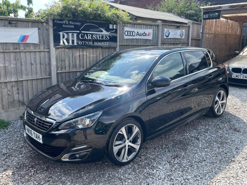 2016 Peugeot 308 1.2 Puretech Gt Line Eat Euro 6 (s/s) 5dr in Black — image 1