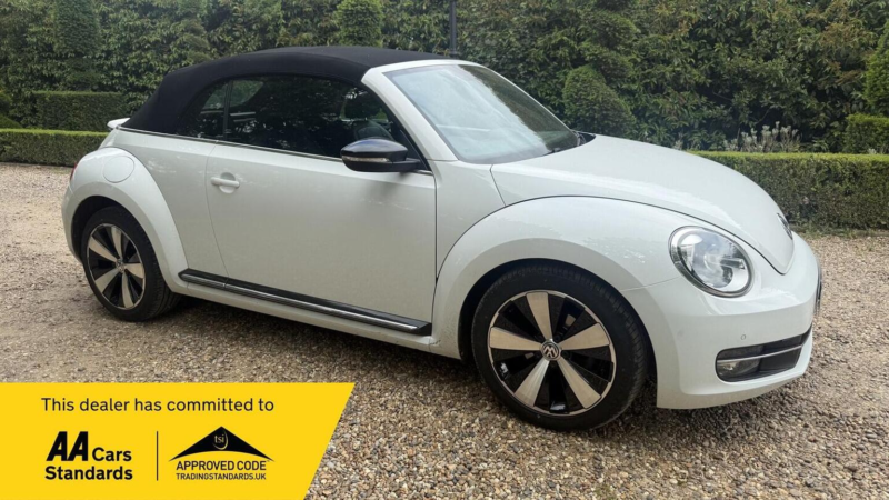2015 Volkswagen Beetle 2.0 Tdi Bluemotion Tech Sport Cabriolet DSG Euro 6 (s/s) 2dr in White — image 1