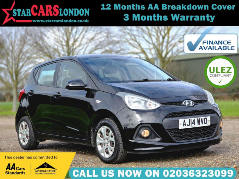 2014 Hyundai I10 1.2 Se Auto Euro 5 5dr in Black — image 1
