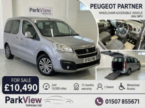 2018 Peugeot Partner Horizon – Allied Mobility Conversion Wheelchair Adapted in Grey — image 2
