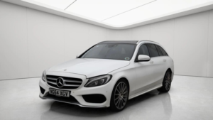 2014 Mercedes-Benz C Class 2.1 C220 Bluetec Amg Line G-Tronic+ Euro 6 (s/s) 5dr in White — image 2