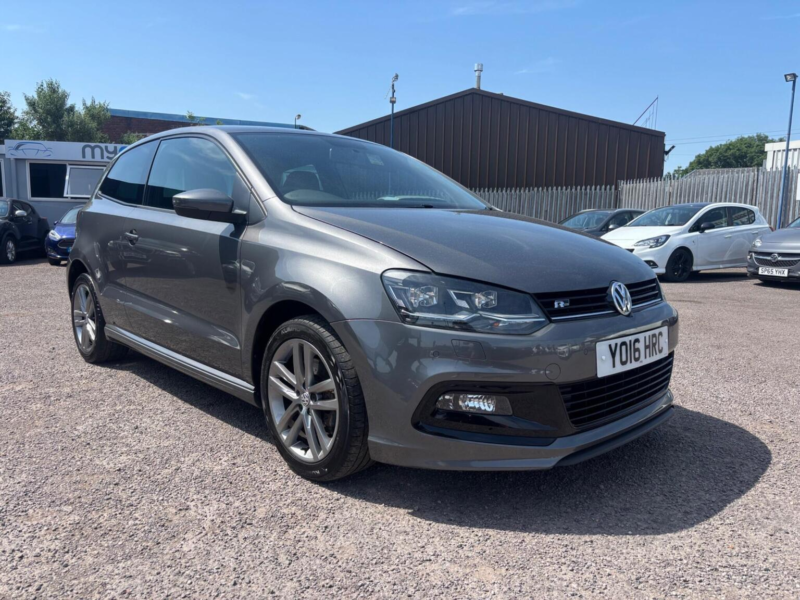 2016 Volkswagen Polo 1.0 Tsi Bluemotion Tech R-Line Euro 6 (s/s) 3dr in Grey — image 1