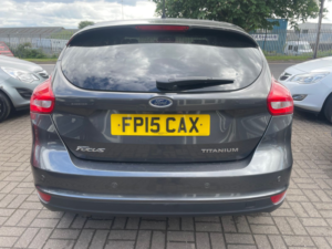 2015 Ford Focus 1.6 Tdci Titanium Hatchback 5dr Diesel Manual Euro 5 (s/s) (115 Ps) in Grey — image 5