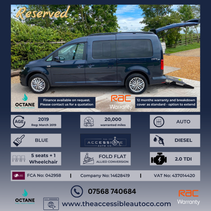 2019 Volkswagen Caddy Maxi Life 2.0 Tdi in Blue — image 1