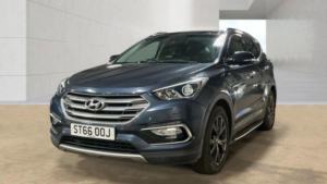 2016 Hyundai Santa Fe 2.2 Crdi Blue Drive Wiggins Edition Auto 4WD Euro 6 (s/s) 5dr (7 Seat) in Blue — image 2