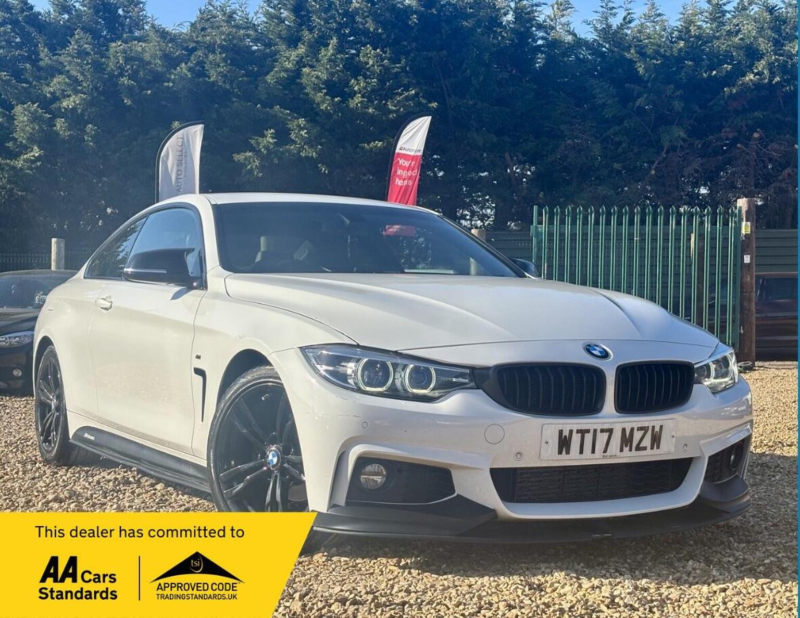 2017 BMW 4 Series 2.0 420d M Sport Euro 6 (s/s) 2dr in White — image 1
