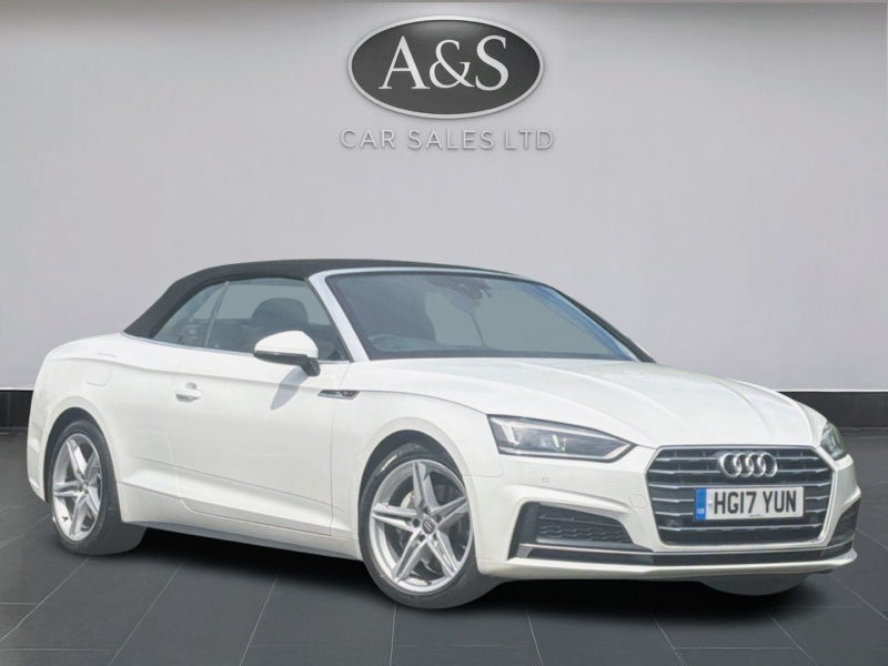 2017 Audi A5 Cabriolet 2.0 Tdi S Line in White — image 1