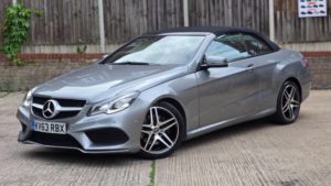2013 Mercedes-Benz E Class 3.0 E350d V6 Bluetec Amg Sport Cabriolet G-Tronic+ Euro 6 (s/s) 2dr in Silver — image 2