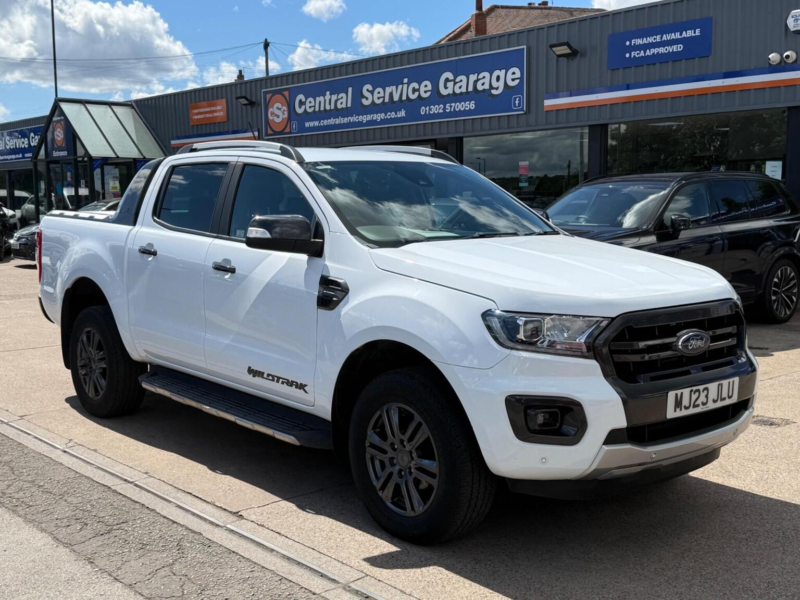 2022 Ford Ranger 2.0 Ecoblue Wildtrak Auto 4WD Euro 6 (s/s) 4dr in White — image 1