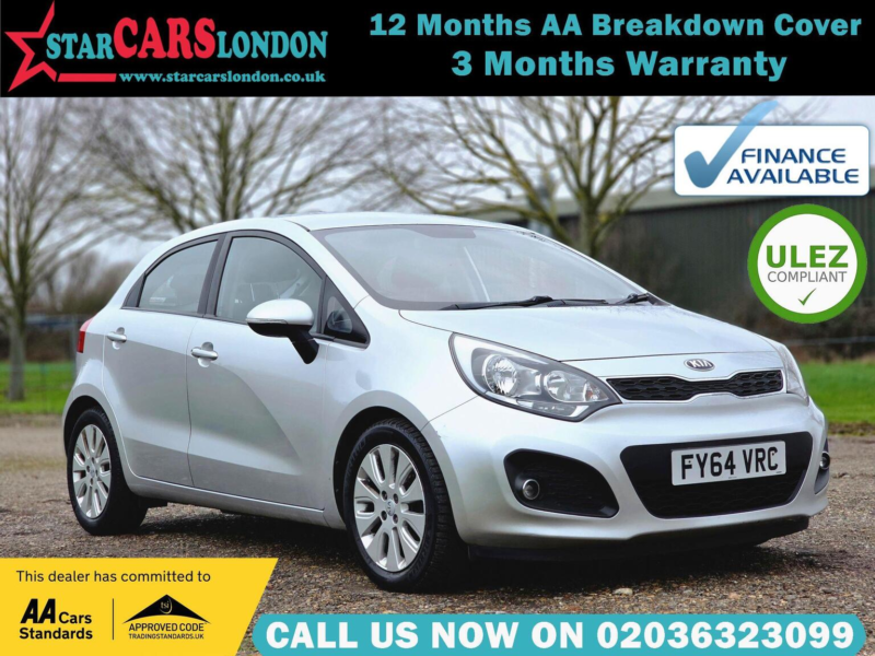 2014 Kia Rio 1.4 2 Auto Euro 5 5dr in Silver — image 1