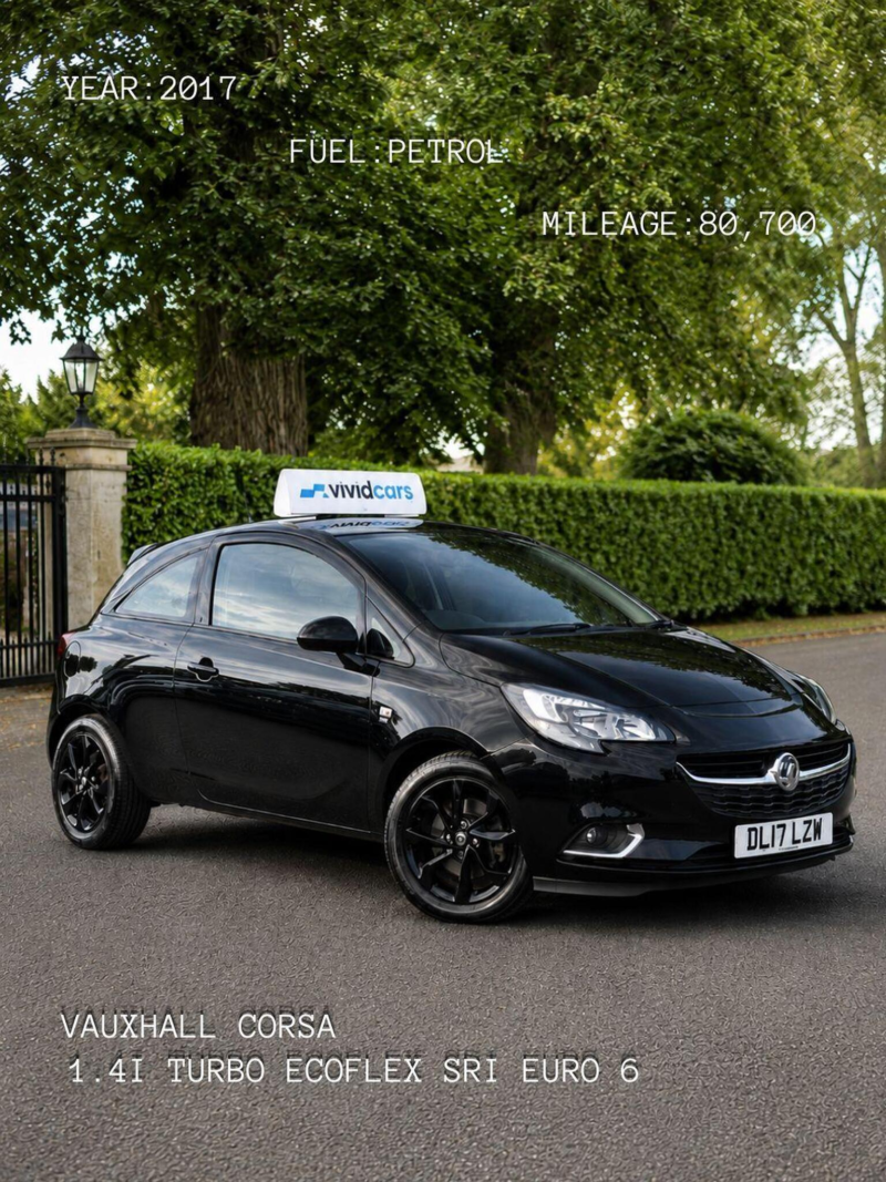 2017 Vauxhall Corsa 1.4i Turbo Ecoflex Sri Euro 6 (s/s) 3dr in Black — image 1