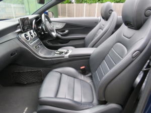 2017 Mercedes-Benz C Class C220d Amg Line Convertible 9g Auto * Air Scarf + Heated Memory Seats + Keyless Go + Camera * in Blue — image 5