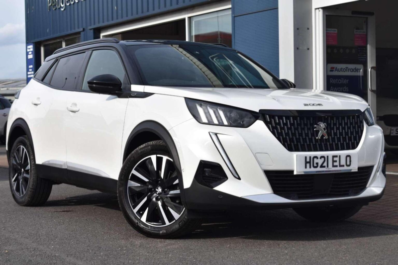 2021 Peugeot 2008 1.2 Puretech Gt Premium Euro 6 (s/s) 5dr in White — image 1