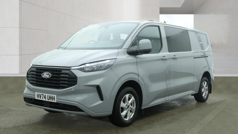 2024 Ford Transit Custom 2.0 320 Ecoblue Limited Crew Van Double Cab 5dr Diesel Manual L2 H1 Euro 6 136 Ps in Grey — image 1