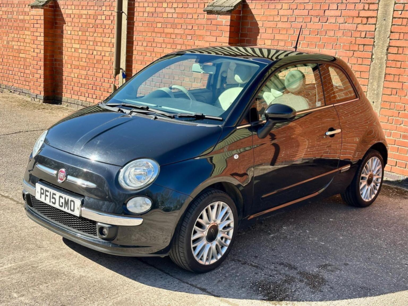 2015 Fiat 500 1.2 Lounge Euro 6 (s/s) 3dr in Black — image 1