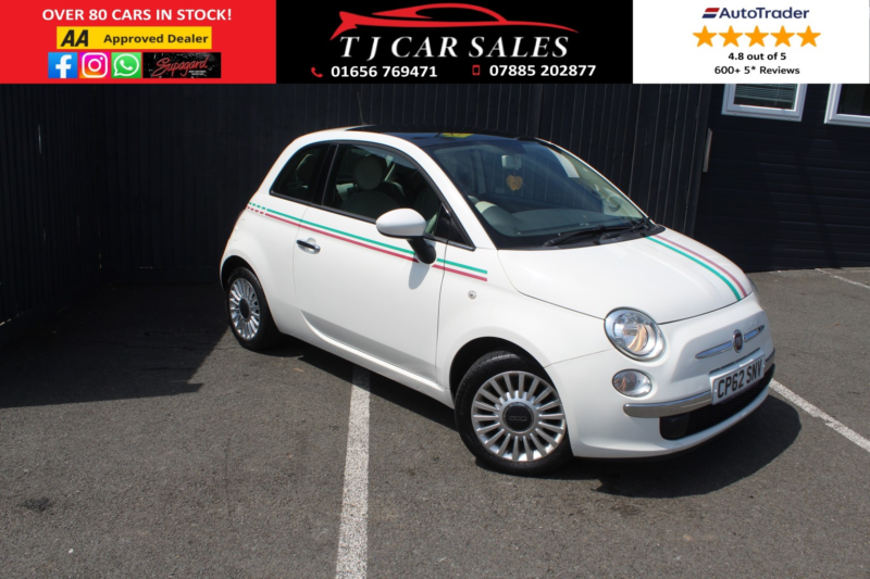 2013 Fiat 500 1.2 Lounge in White — image 1