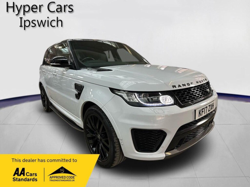 2017 Land Rover Range Rover Sport 5.0 V8 Svr Auto 4WD Euro 6 (s/s) 5dr in White — image 1